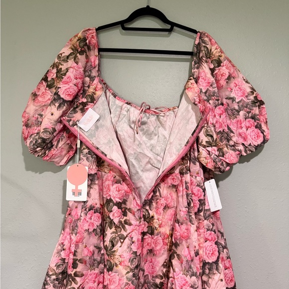 Selkie Pink and Green Floral Dress - Picture 6 of 6